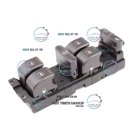 CHERY TİGGO DÖRTLÜ CAM DÜĞMESİ ÇERÇEVELİ