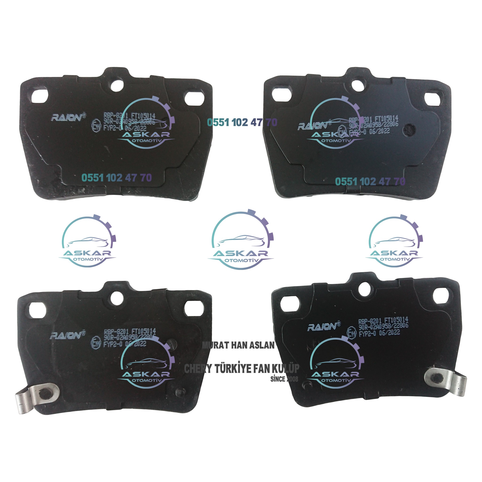 CHERY TİGGO ARKA FREN BALATASI CHERY TIGGO ARKA FREN BALATASI Askar Oto Yedek Parça NOT: CHERY TİGGO ARKA FREN BALATASI MARKA OLARAK DEĞİŞMEKTEDİR. ÜRÜNLERİMİZDE SES YAPMAYAN KALİTELİ BALATA MARKALARINI TERCİH ETMEKTEYİZ.