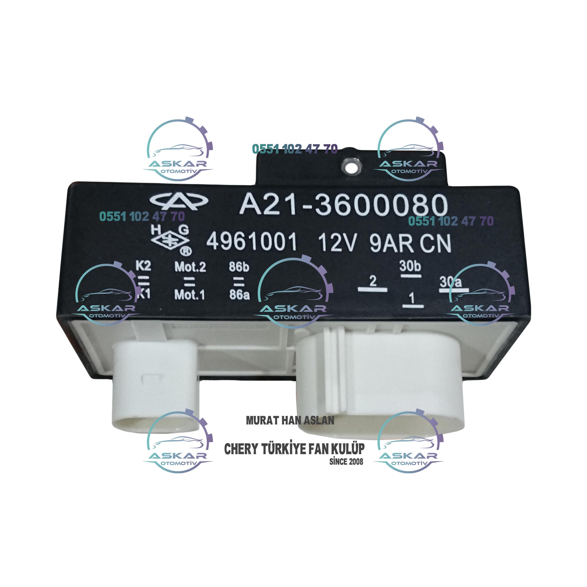 CHERY ALİA FAN MÜŞÜRÜ MUSUR FAN 20 1.6 Askar Oto Yedek Parça