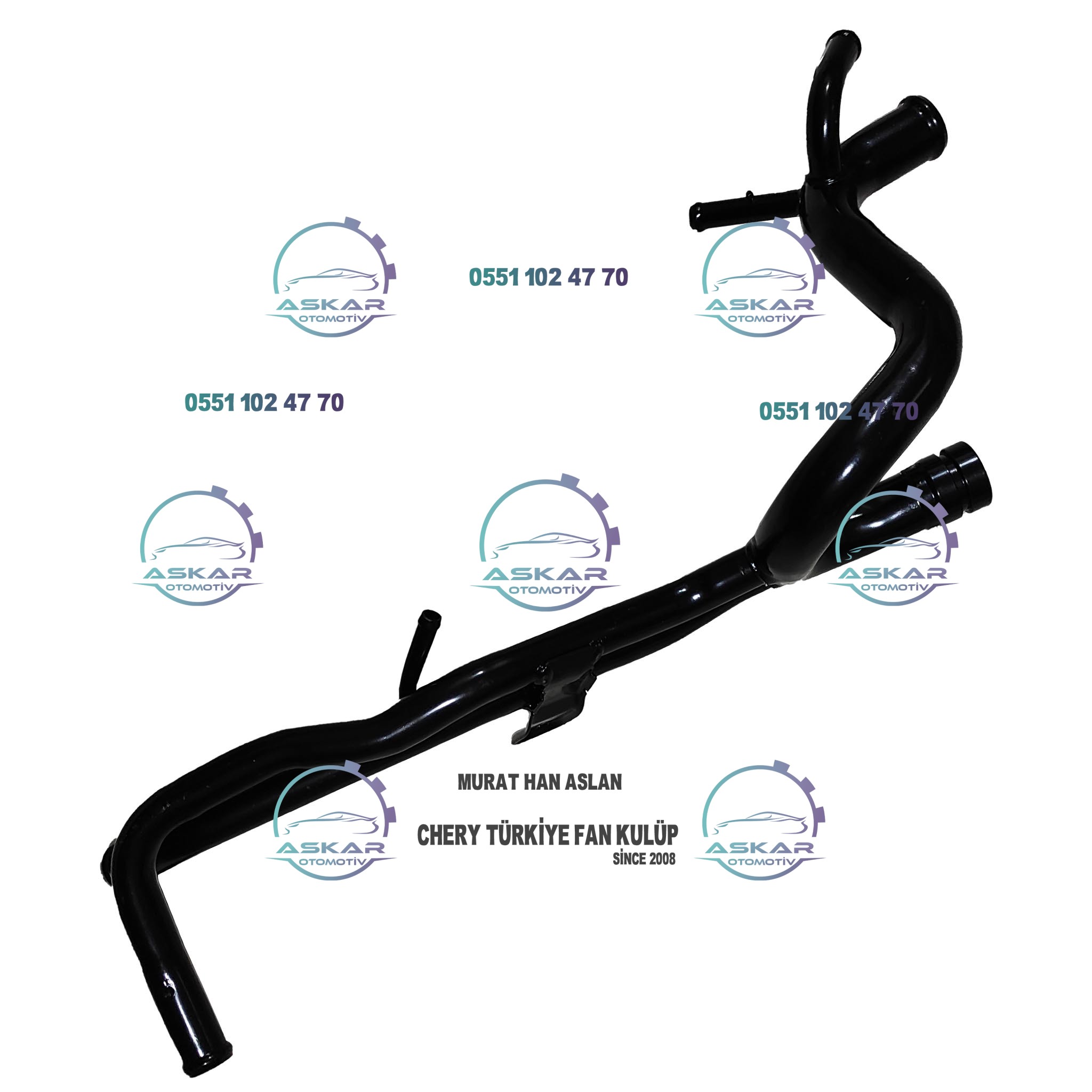 tiggo Alia 7 çıkış Devirdaim su borusu tiggo Alia 7 cikis Devirdaim su borusu Askar Oto Yedek Parça