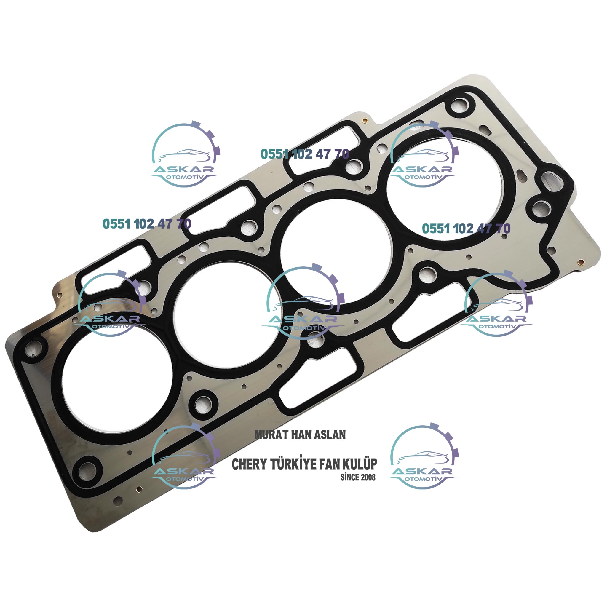 tigoo Alia 1.6 silindir kapak contası çelik tigoo Alia 1.6 silindir kapak contasi celik Askar Oto Yedek Parça