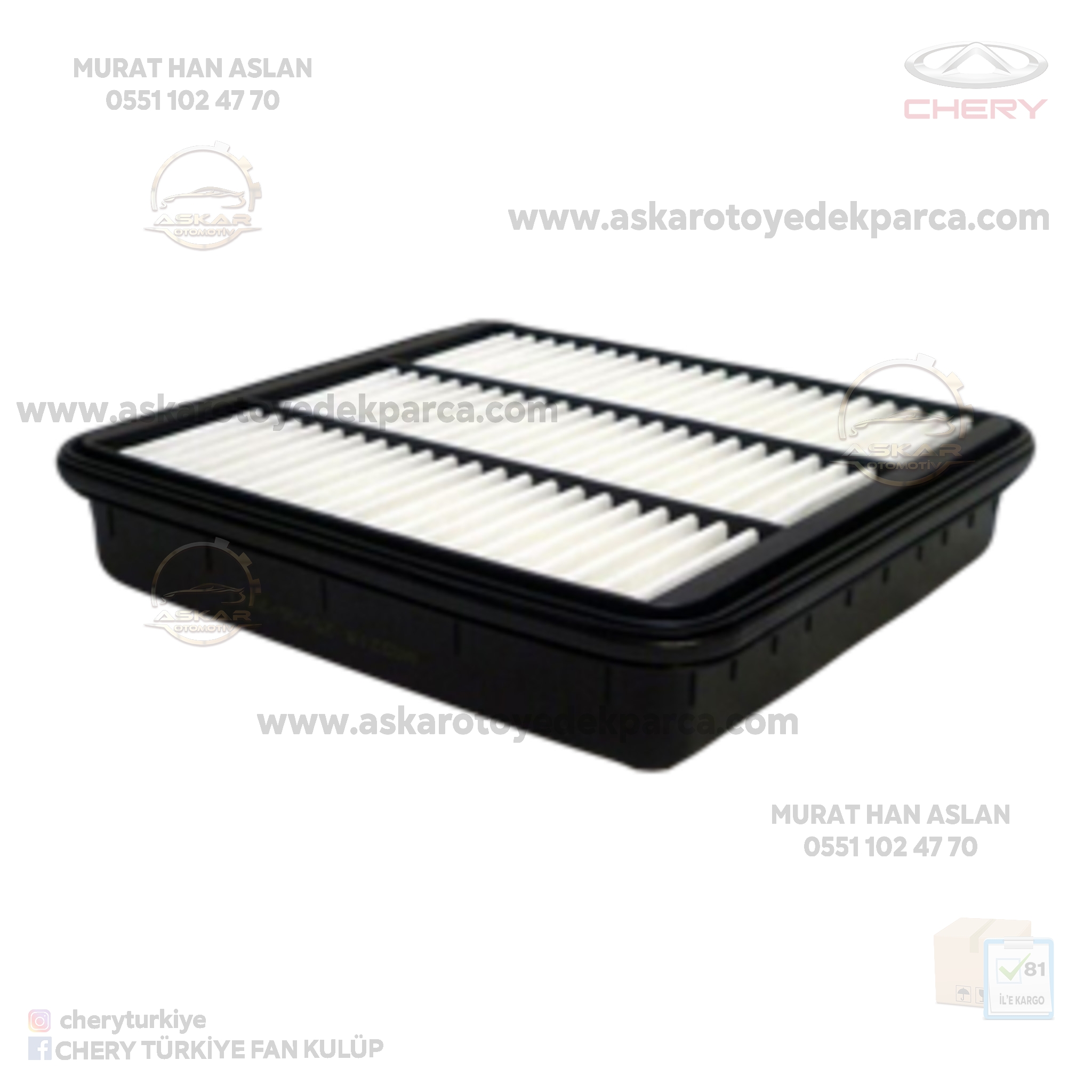 ALİA - TİGGO HAVA FİLTRESİ CHERY TİGGO 3 HAVA FİLTRESİ - Görsel 1