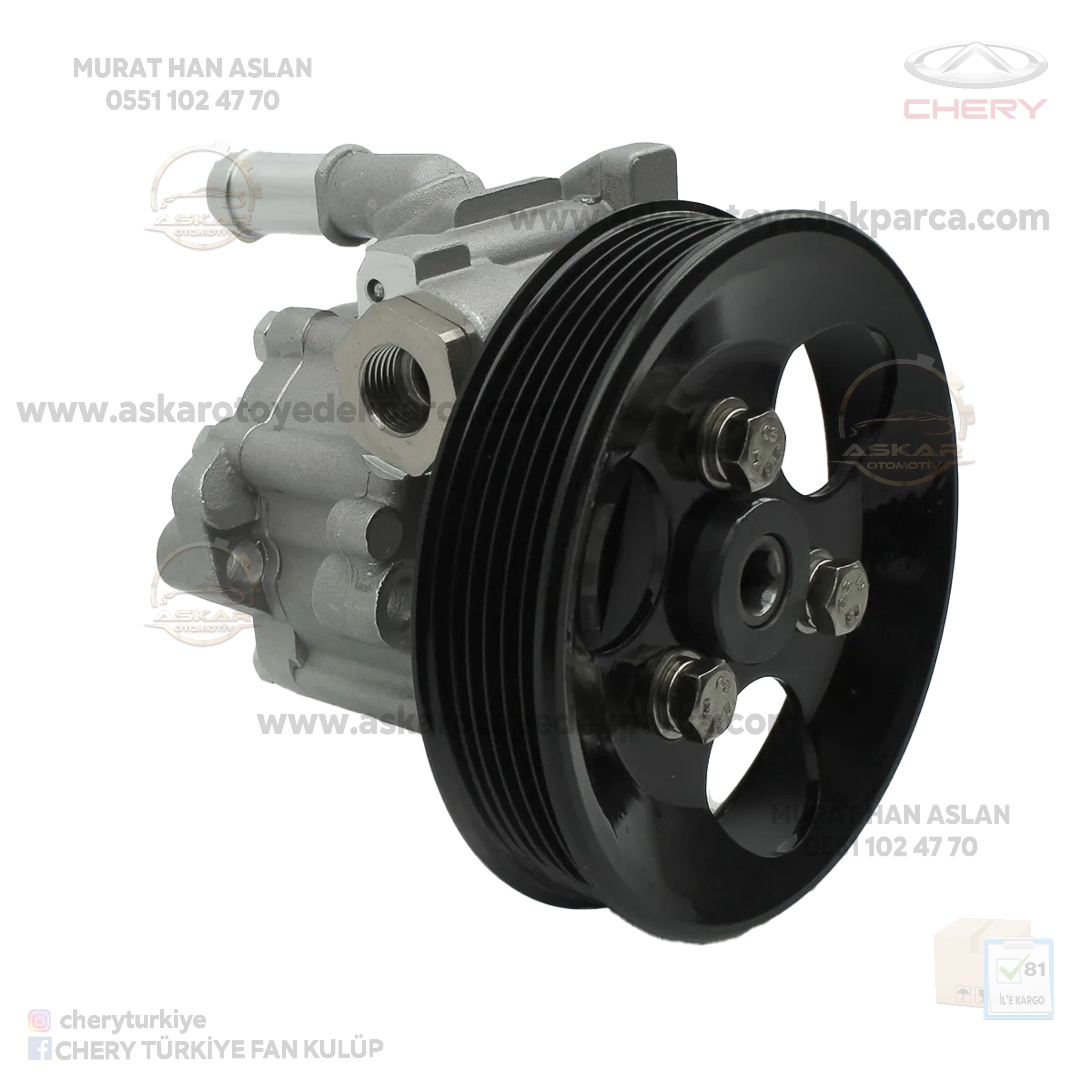 T11-3407010BB -TİGGO POMPA, DİREKSİYON CHERY TİGGO 3 DİREKSİYON POMPASI - Görsel 1
